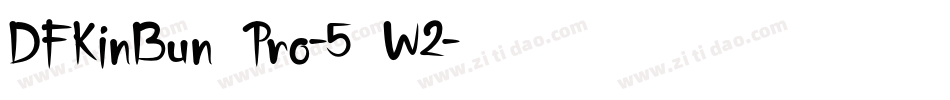 DFKinBun Pro-5 W2字体转换